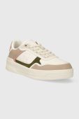 Шкіряні кросівки Tommy Hilfiger ESSENTIAL BASKET SNEAKER колір бежевий FW0FW07563