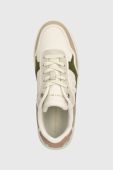 Шкіряні кросівки Tommy Hilfiger ESSENTIAL BASKET SNEAKER колір бежевий FW0FW07563