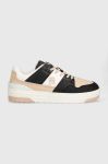 Шкіряні кросівки Tommy Hilfiger TH PREMIUM LO BASKET SNEAKER колір білий FW0FW07564 Шкіряні кросівки Tommy Hilfiger TH PREMIUM LO BASKET SNEAKER колір білий FW0FW07564