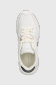 Шкіряні кросівки Tommy Hilfiger TH ELEVATED FEMININE RUNNER GLD колір білий FW0FW07306 (3499366)