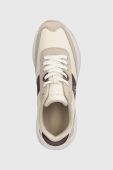 Шкіряні кросівки Tommy Hilfiger TH ELEVATED FEMININE RUNNER GLD колір білий FW0FW07306 (3499325)