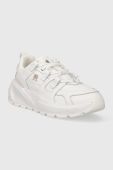 Шкіряні кросівки Tommy Hilfiger TH PREMIUM RUNNER LTHR колір білий FW0FW07340