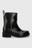 Шкіряні черевики Tommy Hilfiger COOL ELEVATED ANKLE BOOTIE жіночі колір чорний на плоскому ходу FW0FW07487