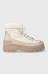 Черевики Tommy Hilfiger TH MONOGRAM OUTDOOR BOOT жіночі колір білий на плоскому ходу утеплене FW0FW07502 Черевики Tommy Hilfiger TH MONOGRAM OUTDOOR BOOT жіночі колір білий на плоскому ходу утеплене FW0FW07502