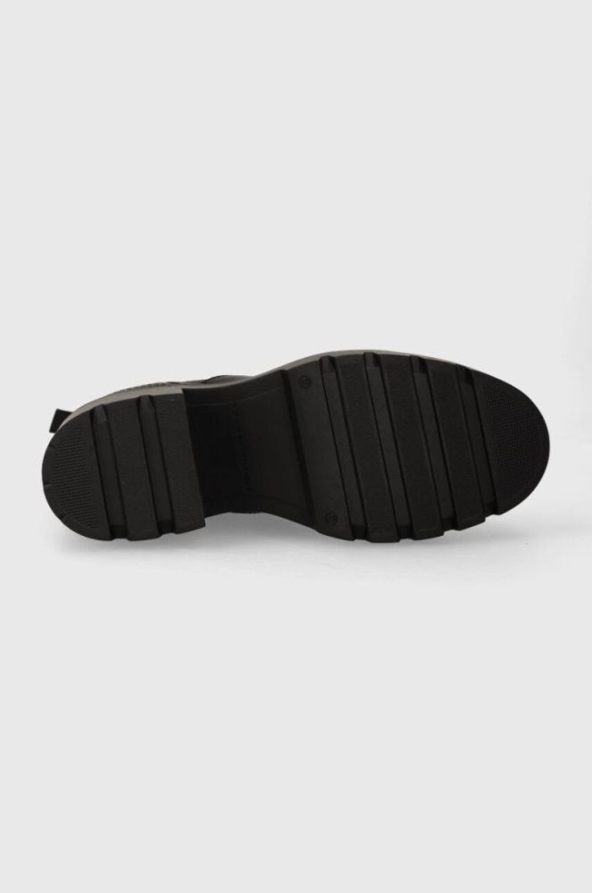 Черевики Tommy Hilfiger RUBBERIZED MID HEEL BOOT жіночі колір чорний каблук блок FW0FW07520 фото 5