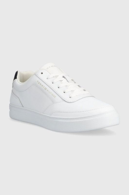 Шкіряні кросівки Tommy Hilfiger TH ELEVATED CLASSIC SNEAKER колір білий FW0FW07567 фото 2