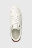 Шкіряні кросівки Tommy Hilfiger TH ELEVATED COURT SNEAKER колір білий FW0FW07568