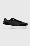 Шкіряні кросівки Tommy Hilfiger ESSENTIAL LTHR RUNNER колір чорний FW0FW07587 Шкіряні кросівки Tommy Hilfiger ESSENTIAL LTHR RUNNER колір чорний FW0FW07587