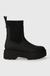 Черевики Tommy Hilfiger FEMININE RUBBERIZED THERMO BOOT колір чорний на платформі FW0FW07475 Черевики Tommy Hilfiger FEMININE RUBBERIZED THERMO BOOT колір чорний на платформі FW0FW07475