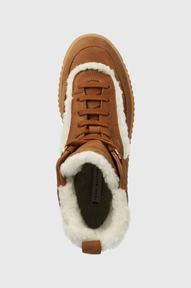 Кросівки Tommy Hilfiger ESSENTIAL LACE UP WARMBOOTIE колір коричневий FW0FW07503 фото 4
