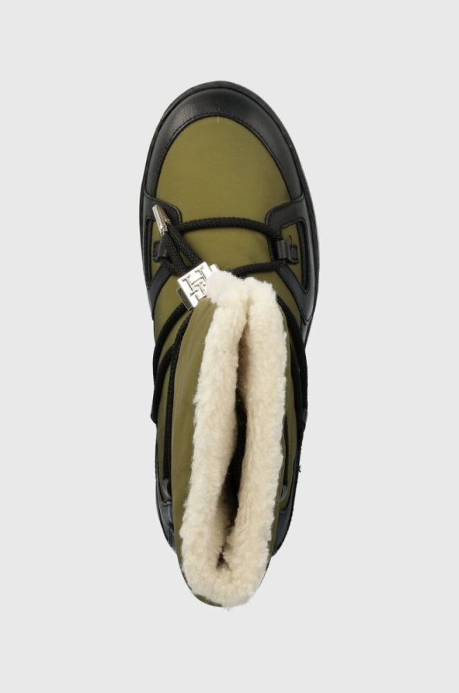 Зимові чоботи Tommy Hilfiger TOMMY ESSENTIAL SNOWBOOT колір зелений FW0FW07504 фото 4