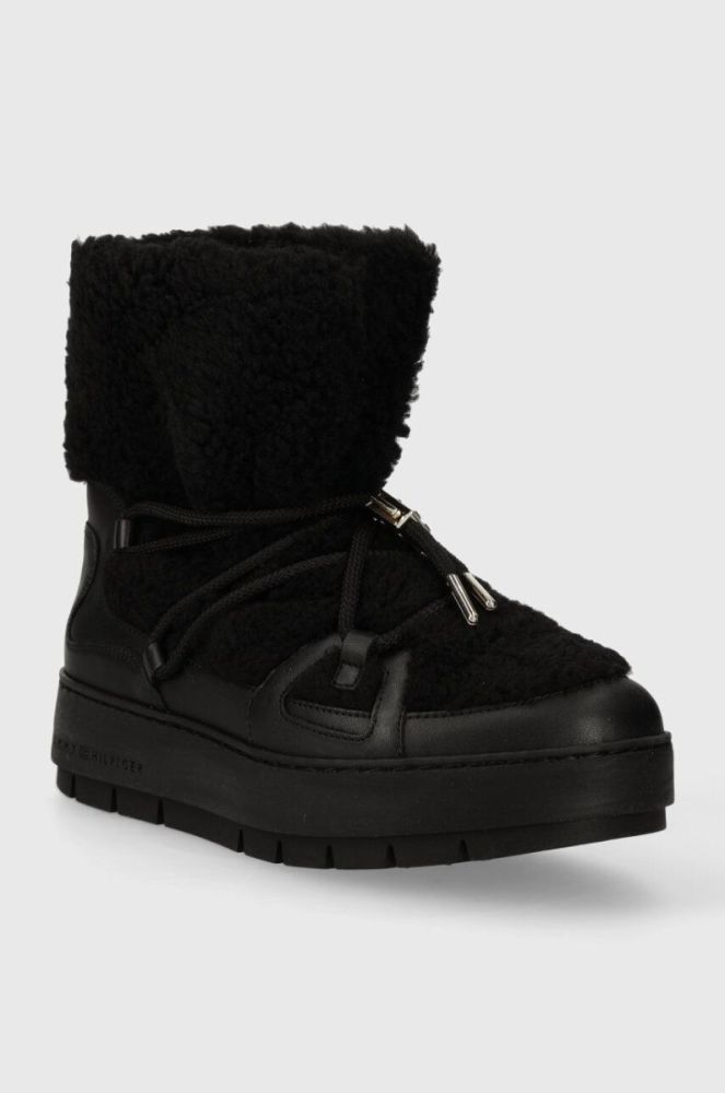 Зимові чоботи Tommy Hilfiger TOMMY TEDDY SNOWBOOT колір чорний FW0FW07505 фото 2