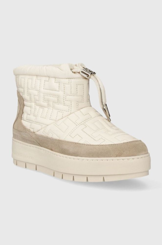 Зимові чоботи Tommy Hilfiger TOMMY MONOGRAM SNOWBOOT колір бежевий FW0FW07637 фото 2