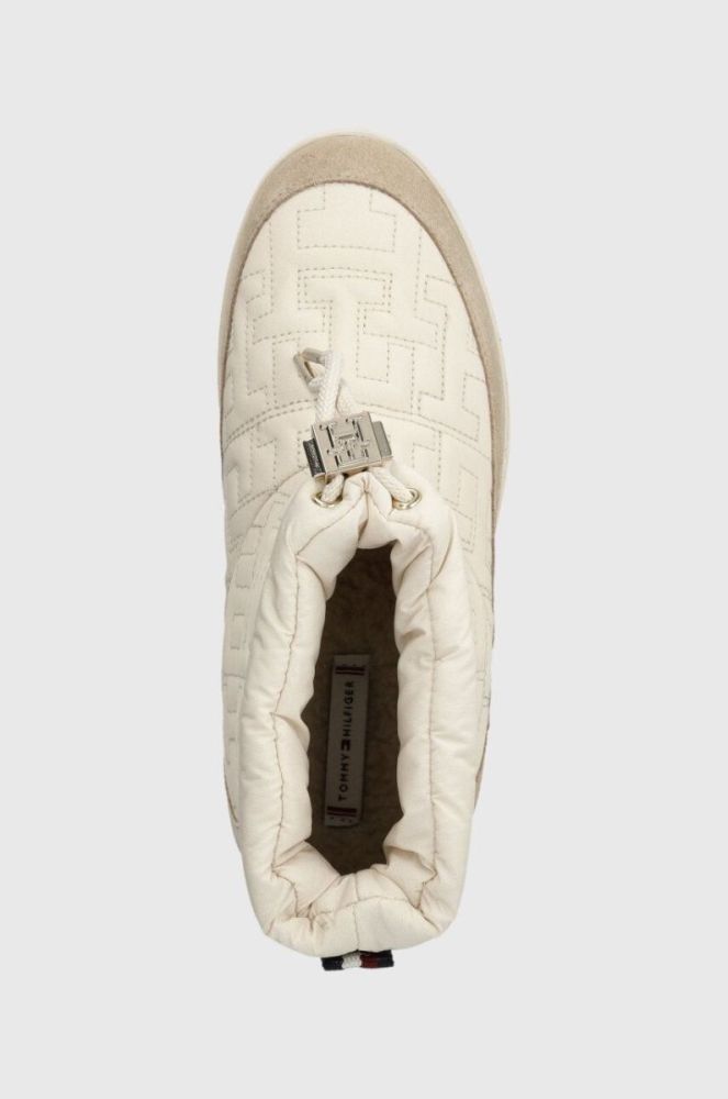 Зимові чоботи Tommy Hilfiger TOMMY MONOGRAM SNOWBOOT колір бежевий FW0FW07637 фото 4