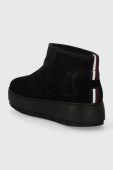 Замшеві чоботи Tommy Hilfiger COOL SUEDE SNOWBOOT колір чорний FW0FW07662