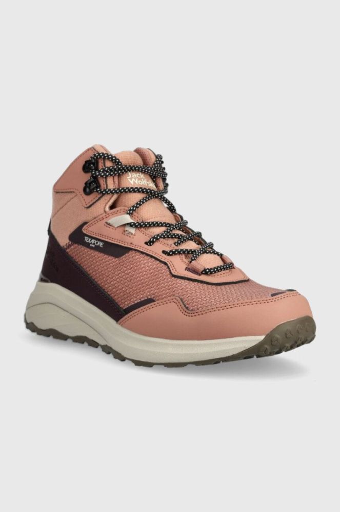 Черевики Jack Wolfskin Dromoventure Texapore Mid жіночі колір рожевий фото 2