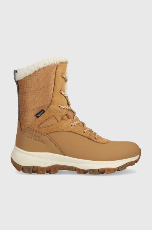 Зимові чоботи Jack Wolfskin Everquest Texapore Snow High колір бежевий