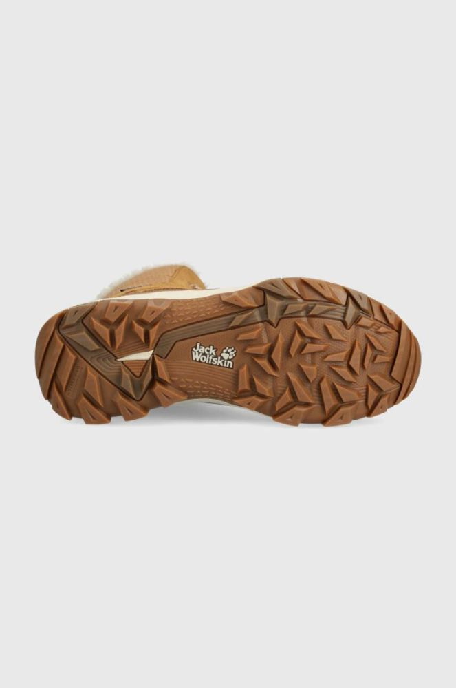 Зимові чоботи Jack Wolfskin Everquest Texapore Snow High колір бежевий фото 5
