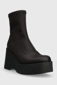 Черевики Aldo Silo жіночі колір чорний на танкетці 13621083Silo