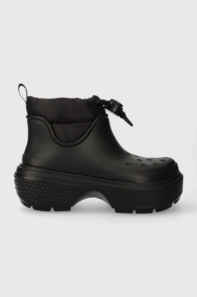 Зимові чоботи Crocs STOMP PUFF BOOT 209324 BLACK колір чорний 209324