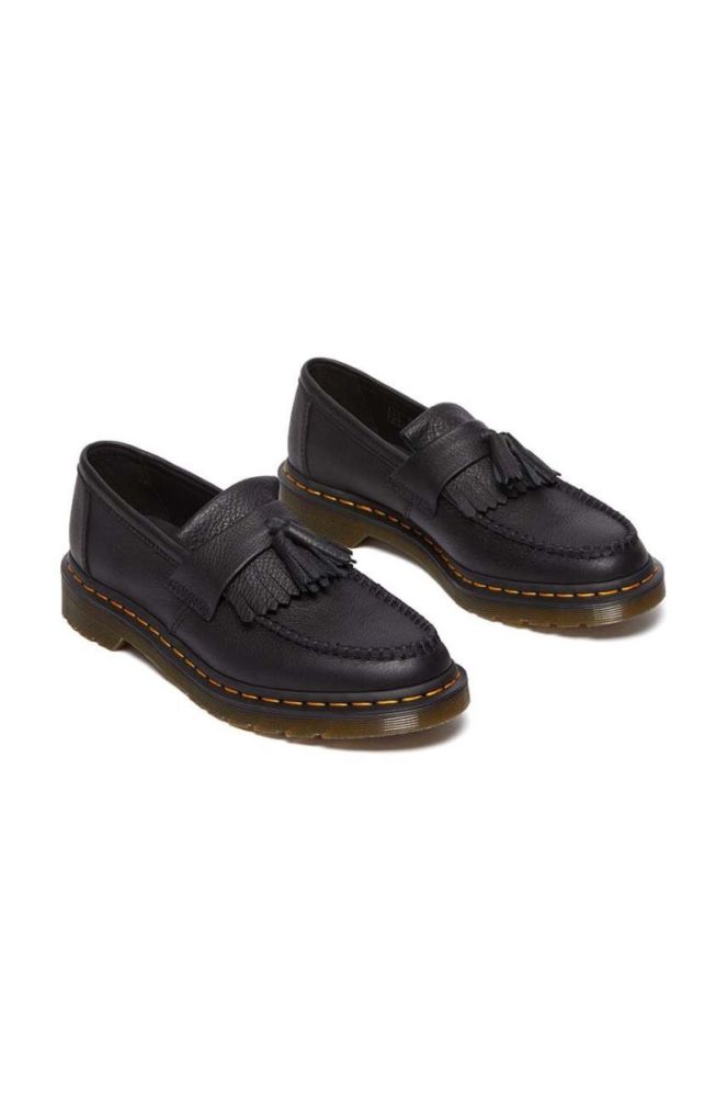 Шкіряні мокасини Dr. Martens Adrian жіночі колір чорний на плоскому ходу DM22760001 фото 2