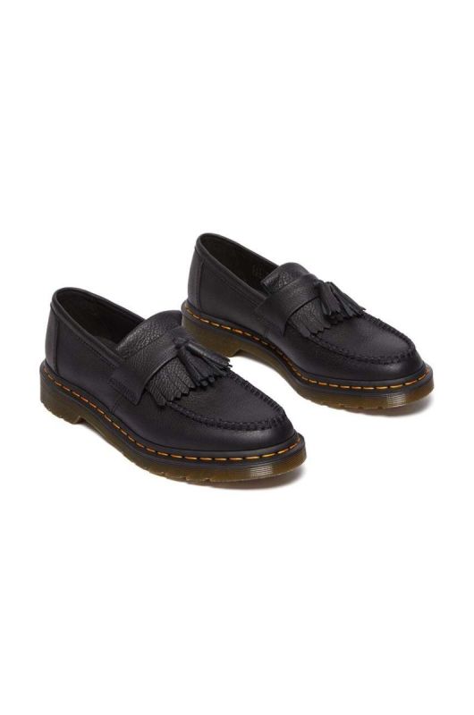 Шкіряні мокасини Dr. Martens Adrian жіночі колір чорний на плоскому ходу DM22760001 фото 2