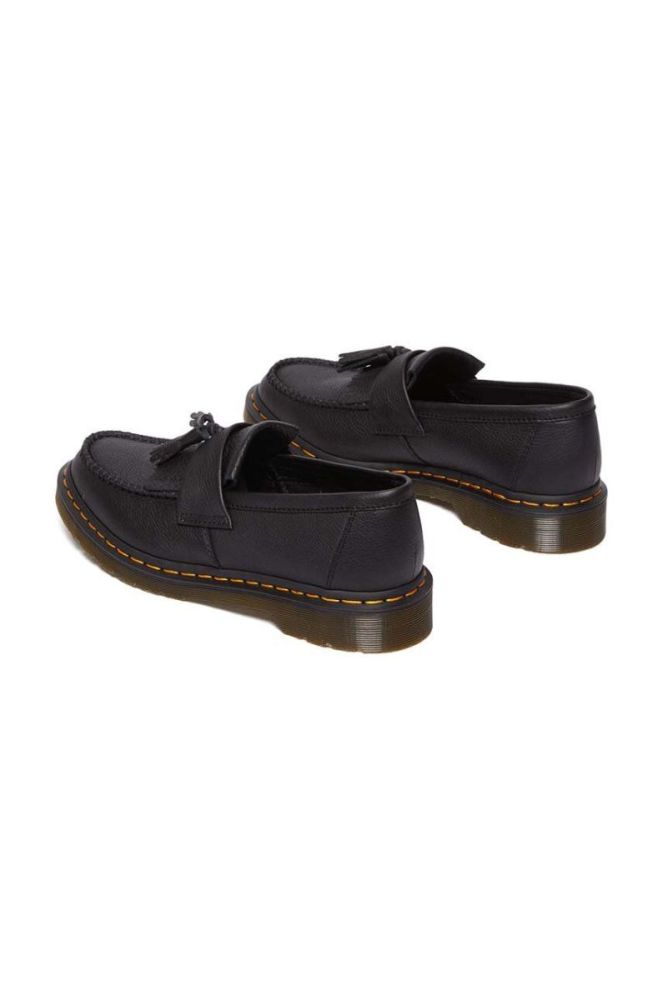 Шкіряні мокасини Dr. Martens Adrian жіночі колір чорний на плоскому ходу DM22760001 фото 3