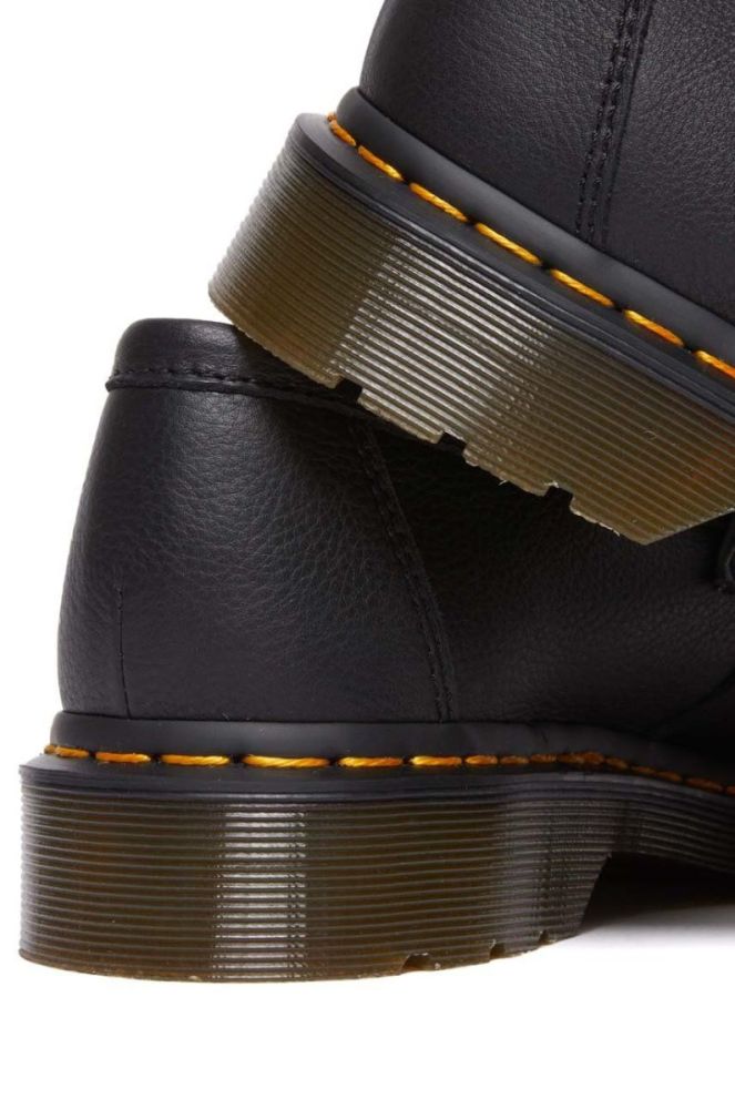 Шкіряні мокасини Dr. Martens Adrian жіночі колір чорний на плоскому ходу DM22760001 фото 4