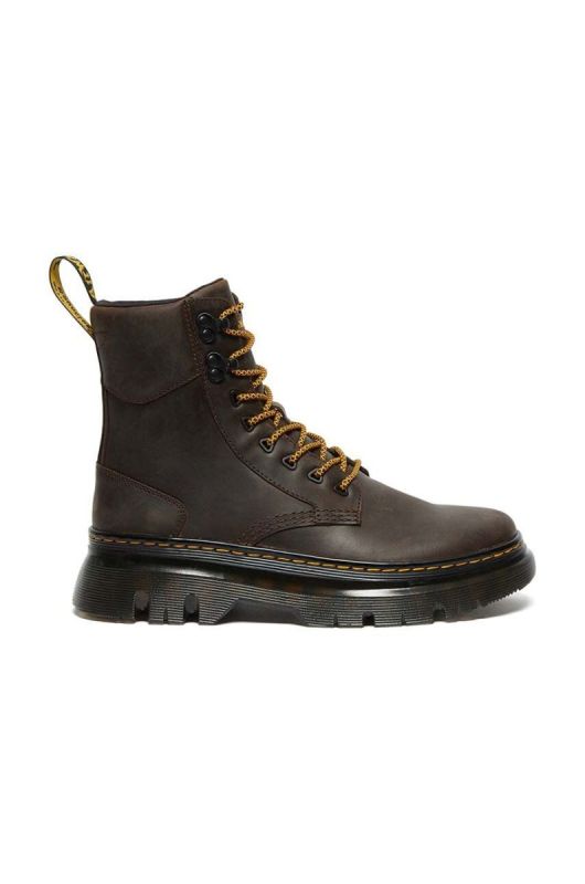 Шкіряні черевики Dr. Martens Tarik жіночі колір коричневий на плоскому ходу DM27024207