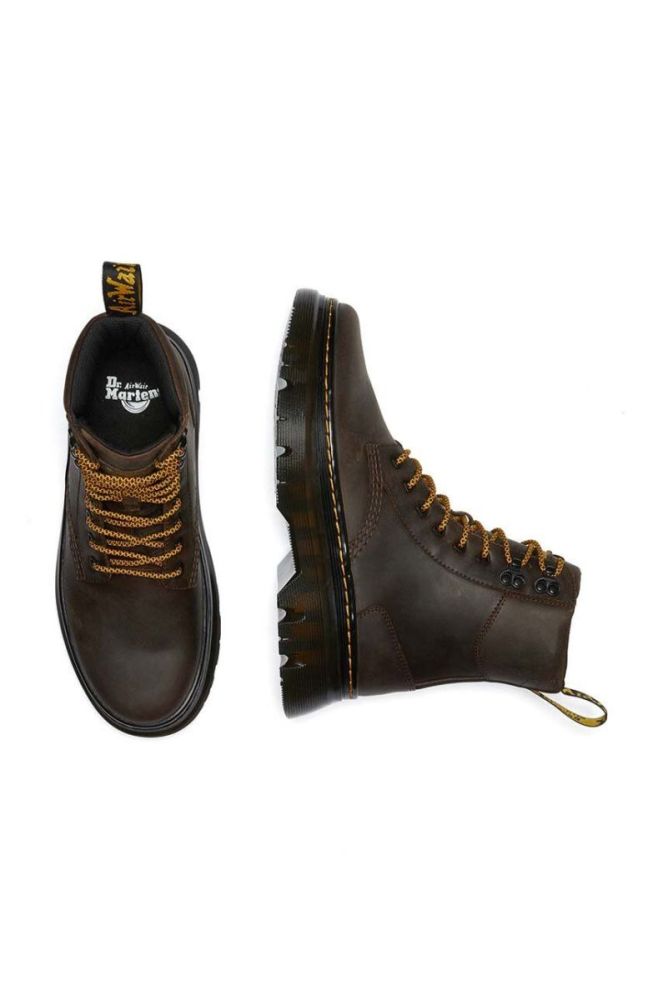 Шкіряні черевики Dr. Martens Tarik жіночі колір коричневий на плоскому ходу DM27024207 фото 6