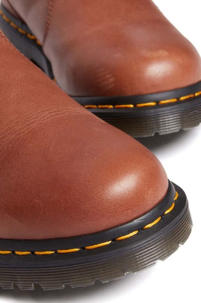 Шкіряні черевики Dr. Martens 2976 Leonore жіночі колір коричневий на плоскому ходу утеплене DM27784225 фото 5