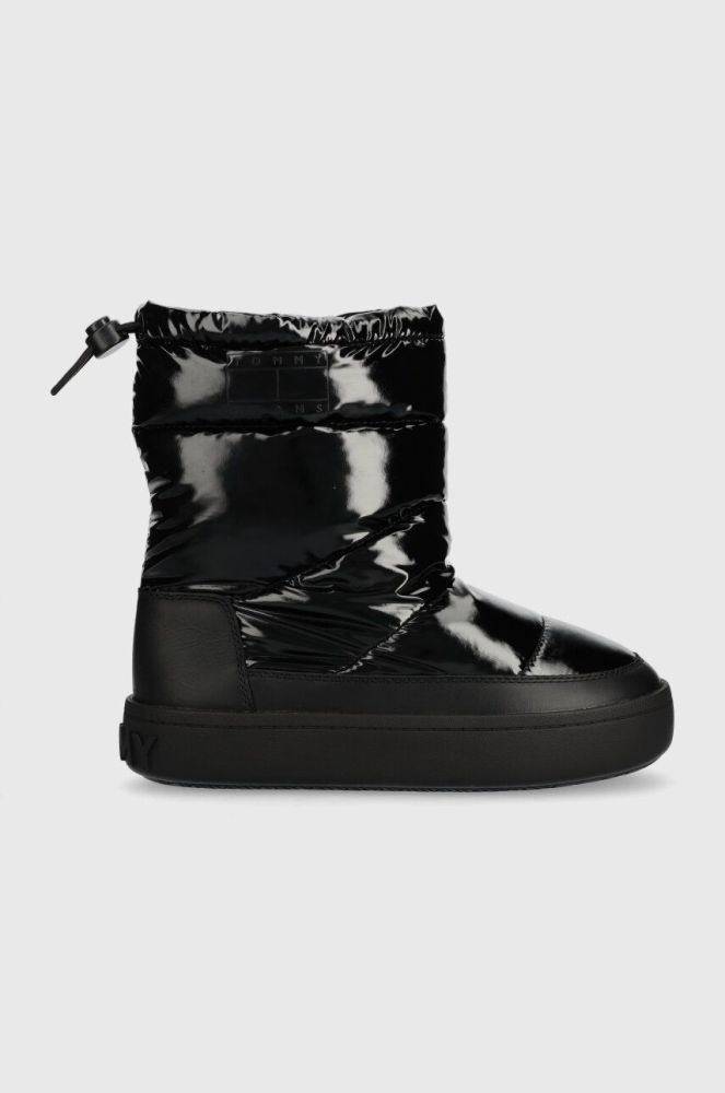 Зимові чоботи Tommy Jeans TJW WINTER BOOT колір чорний EN0EN02252