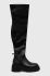 Чоботи Tommy Jeans TJW OVER THE KNEE BOOTS жіночі колір чорний на платформі EN0EN02254 Чоботи Tommy Jeans TJW OVER THE KNEE BOOTS жіночі колір чорний на платформі EN0EN02254