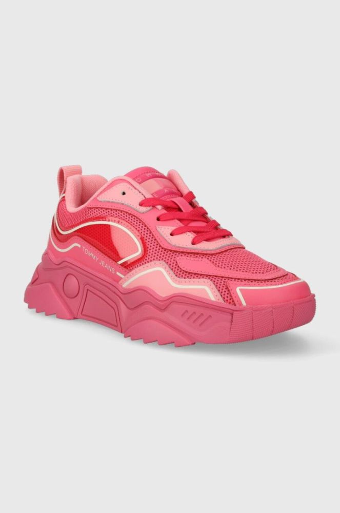 Кросівки Tommy Jeans TJW CHUNKY RUNNER MONOCOLOR LC колір рожевий EN0EN02263 фото 2