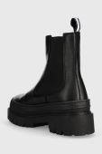 Шкіряні черевики Tommy Jeans TJW CHELSEA FOXING BOOT жіночі колір чорний на платформі EN0EN02289 Шкіряні черевики Tommy Jeans TJW CHELSEA FOXING BOOT жіночі колір чорний на платформі EN0EN02289
