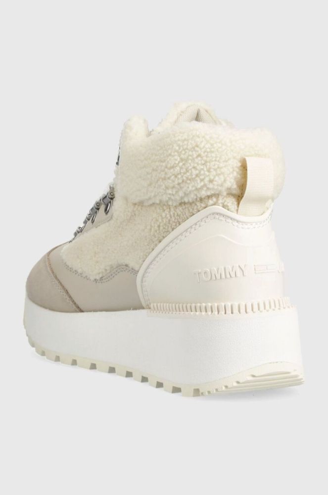 Зимові чоботи Tommy Jeans TJW WARM HYBRID BOOT колір бежевий EN0EN02312 фото 3