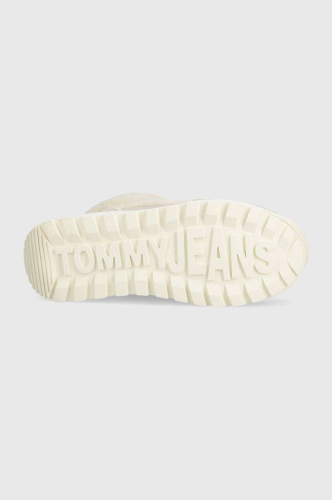 Зимові чоботи Tommy Jeans TJW WARM HYBRID BOOT колір бежевий EN0EN02312 фото 5