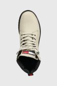 Черевики Tommy Jeans TJW LACE UP BOOT жіночі колір бежевий на платформі EN0EN02314 фото 4