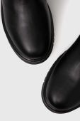 Чоботи Tommy Jeans TJW HIGH SHAFT BOOT жіночі колір чорний на плоскому ходу EN0EN02316