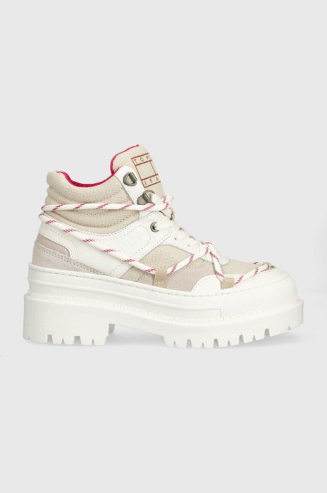 Кросівки Tommy Jeans TJW HYBRID BOOT колір білий EN0EN02338