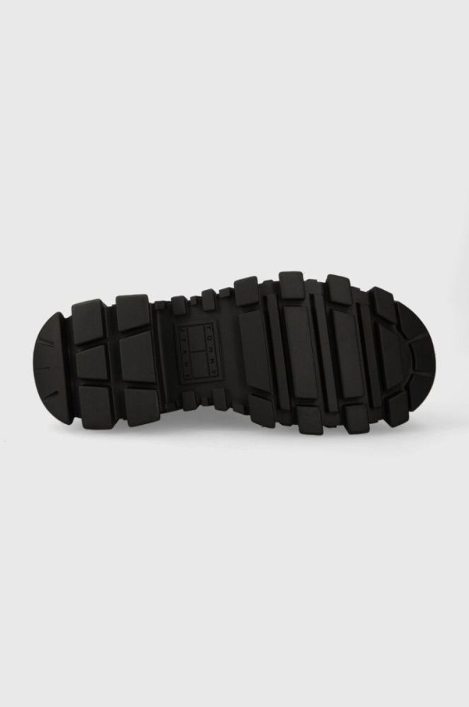 Черевики Tommy Jeans TJW CHUNKY CHELSEA MIX MATERIAL жіночі колір чорний на платформі EN0EN02375 фото 5