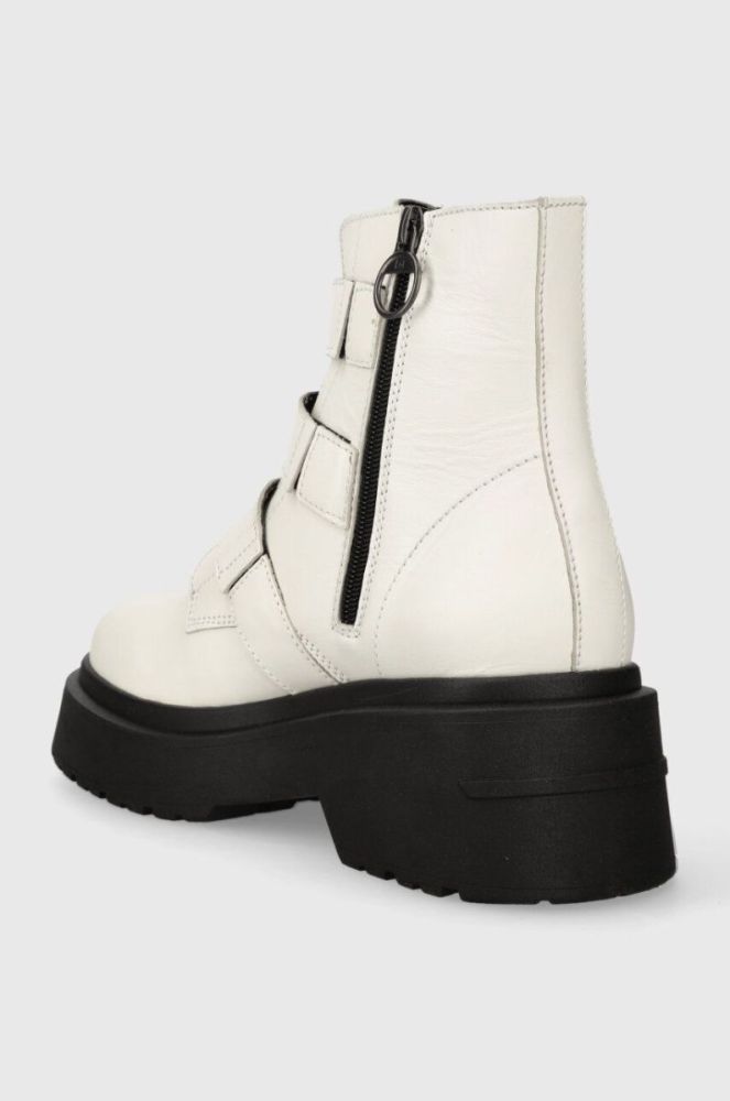 Шкіряні черевики Tommy Jeans TJW CHUNKY BOOT HARDWARE жіночі колір білий на платформі EN0EN02443 фото 3