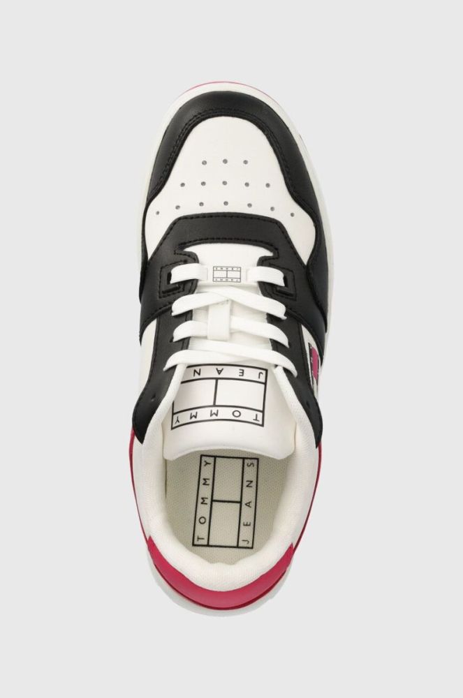 Кросівки Tommy Jeans TJW RETRO BASKET LEATHER колір рожевий EN0EN02532 фото 4