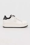 Шкіряні кросівки Tommy Jeans TJW FLATFORM ANIMAL PRINT колір білий EN0EN02537 Шкіряні кросівки Tommy Jeans TJW FLATFORM ANIMAL PRINT колір білий EN0EN02537