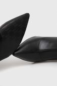 Чоботи Karl Lagerfeld ICE WEDGE жіночі колір чорний на танкетці KL34680