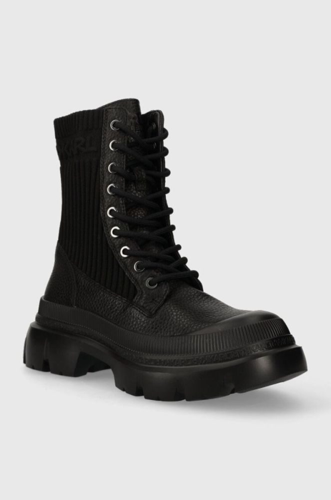 Черевики Karl Lagerfeld TREKKA MAX KC жіночі колір чорний на плоскому ходу KL43573 фото 2
