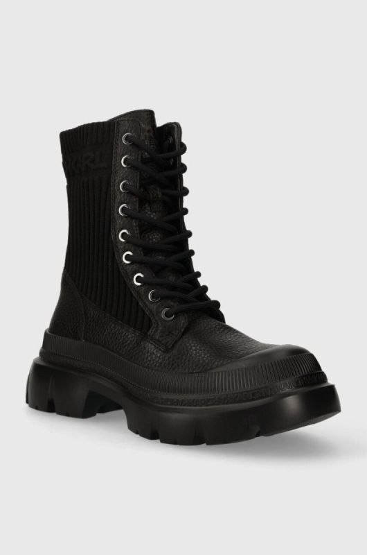Черевики Karl Lagerfeld TREKKA MAX KC жіночі колір чорний на плоскому ходу KL43573 фото 2