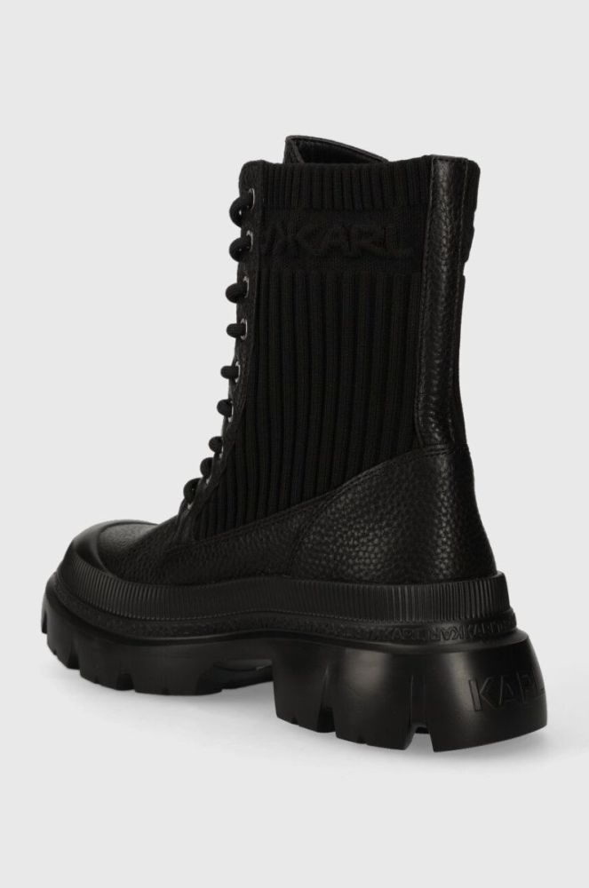 Черевики Karl Lagerfeld TREKKA MAX KC жіночі колір чорний на плоскому ходу KL43573 фото 3