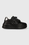 Шкіряні кросівки Karl Lagerfeld KREW MAX KC колір чорний KL63320 Шкіряні кросівки Karl Lagerfeld KREW MAX KC колір чорний KL63320