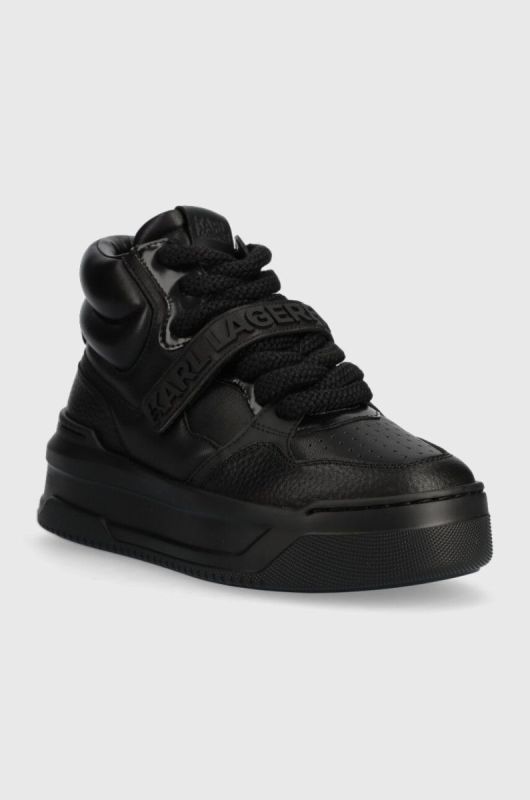 Шкіряні кросівки Karl Lagerfeld KREW MAX KC колір чорний KL63350 фото 2